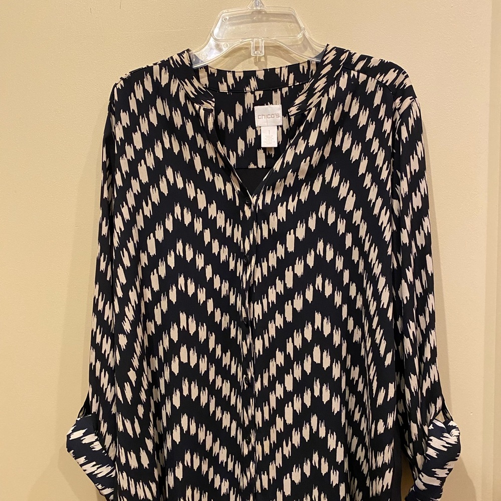 Chico’s black blouse, size 1/medium